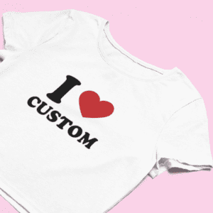 Custom "I Heart" Crop Top