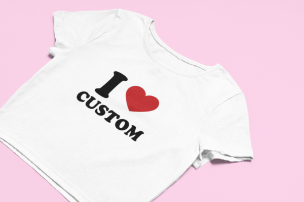 Custom "I Heart" Crop Top