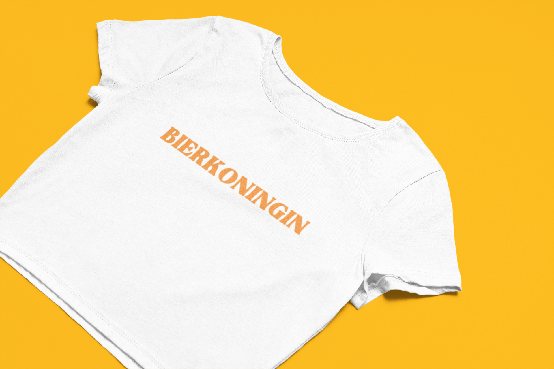 "Bierkoningin" Crop Top voor Koningsdag "Bierkoningin" Crop Top voor Koningsdag